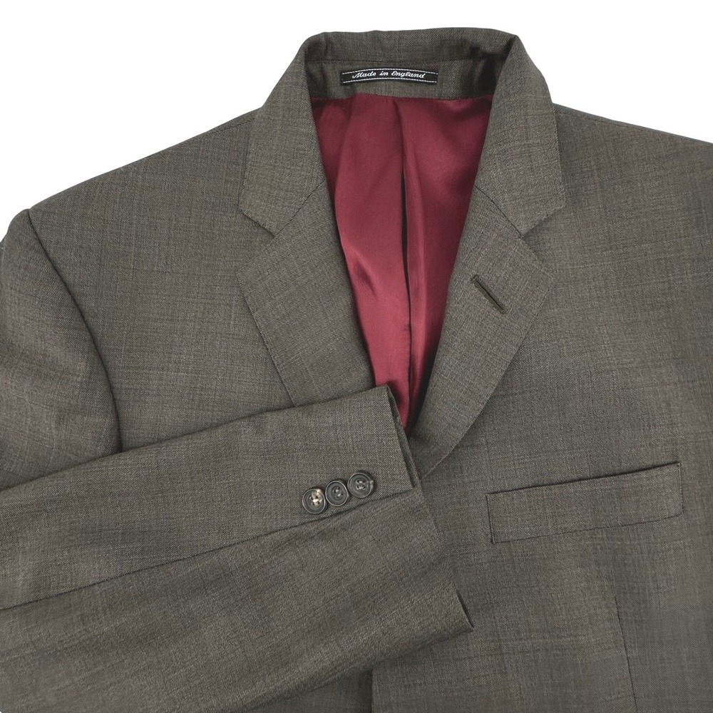 Richard James Saville Row Wool Blazer Mens 40S Brown Bespoke Sport Coat Jacket